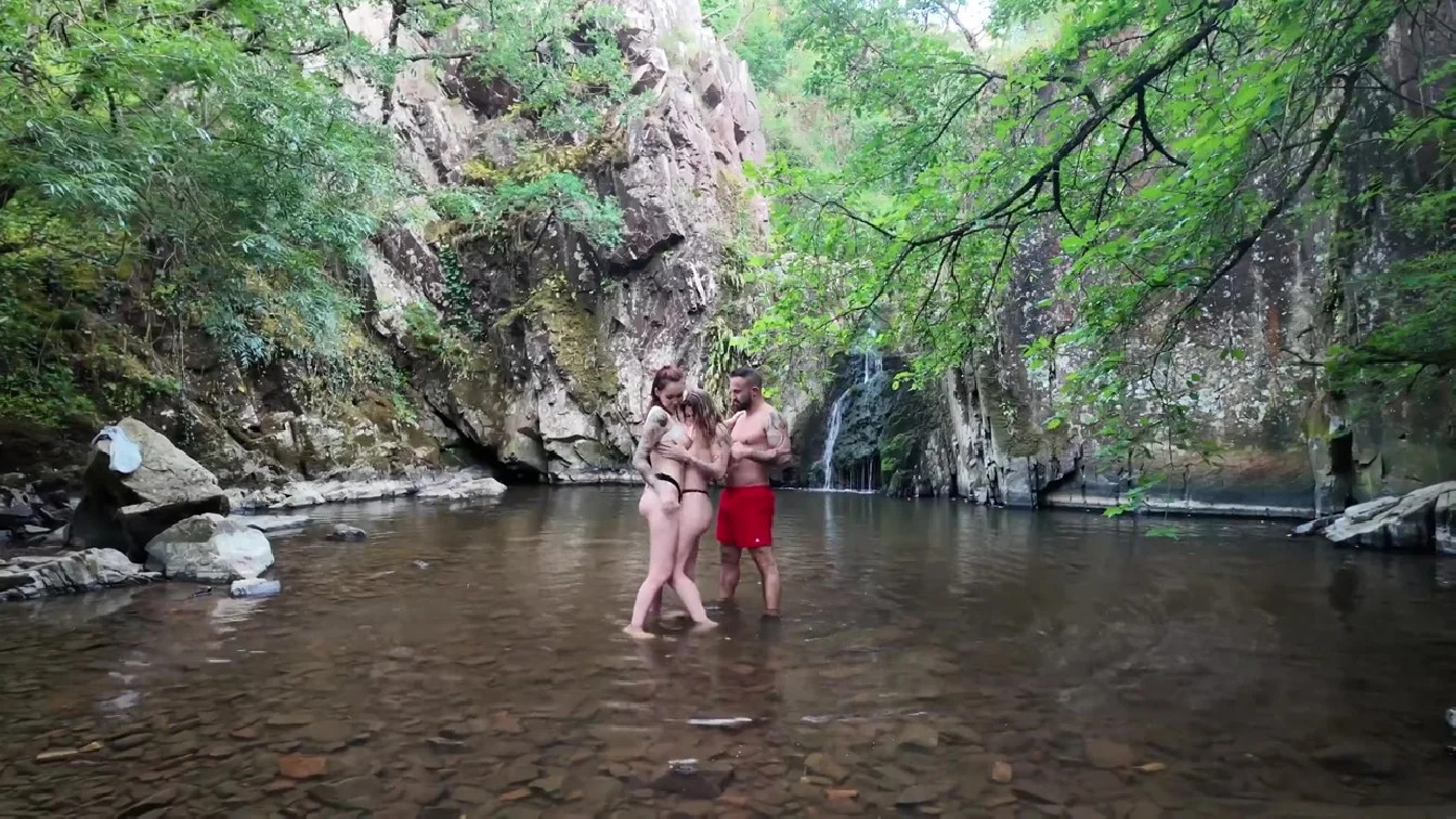 JacquieEtMichelTV Nyraline And Cataleya 52 Years Old A Fuck In The River XXX